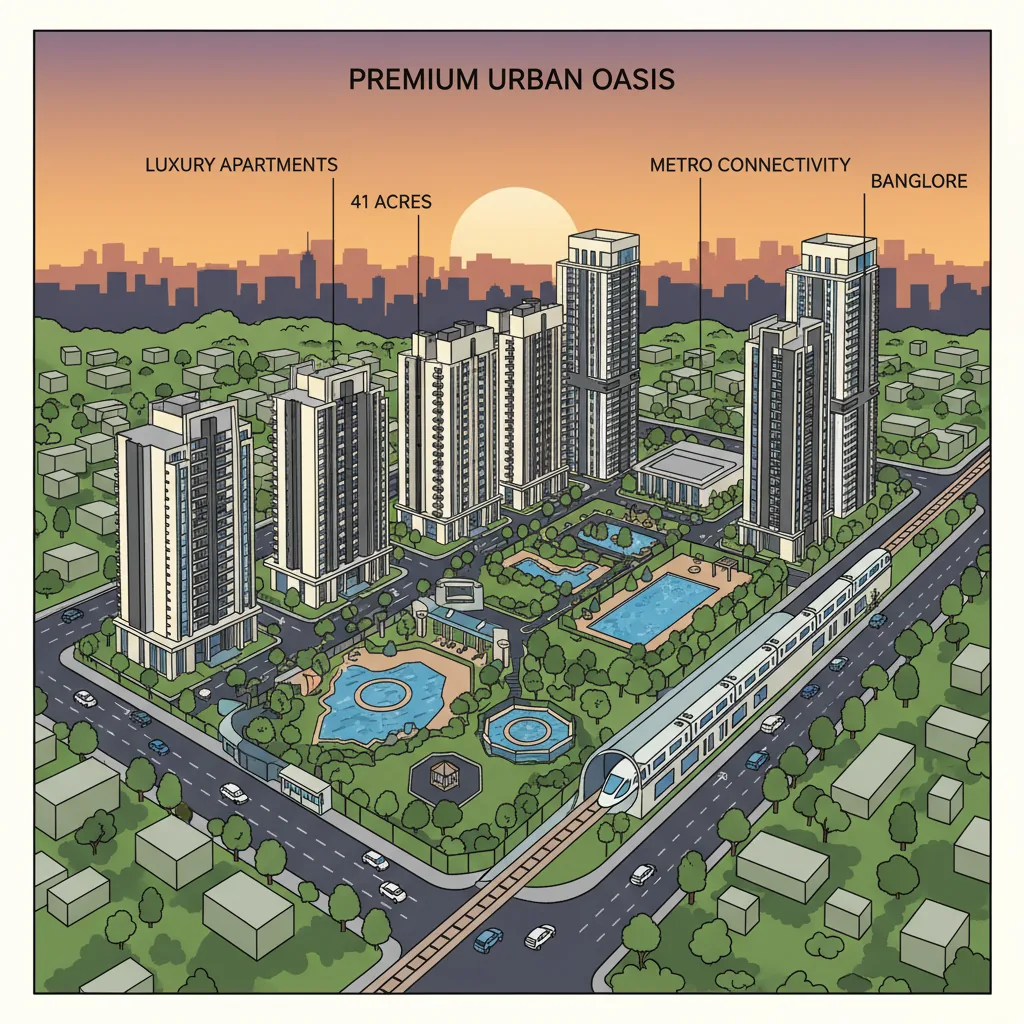 Prestige Ivy Green - residential towers in a gated community at Varthur Road, East Bengaluru